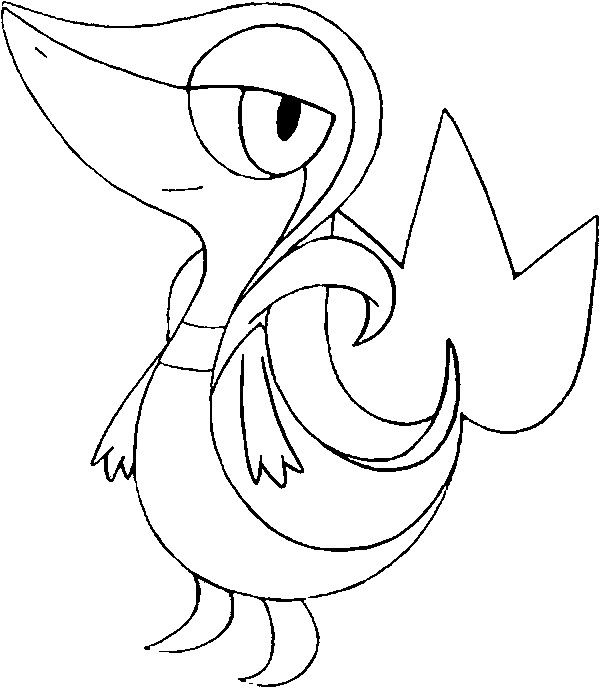 Snivy Coloring Page