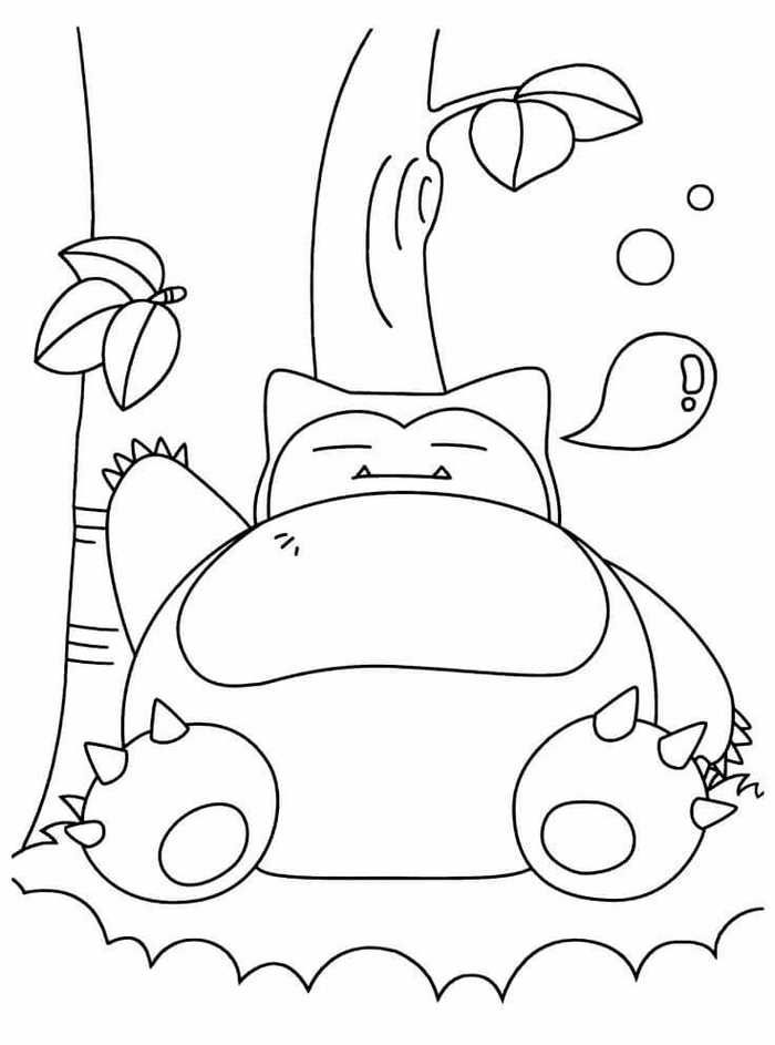 Snorlax Coloring Page