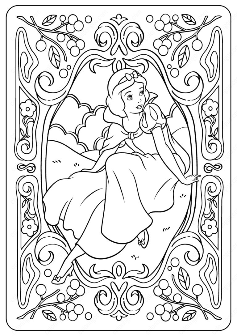 Snow White Printable Coloring Page