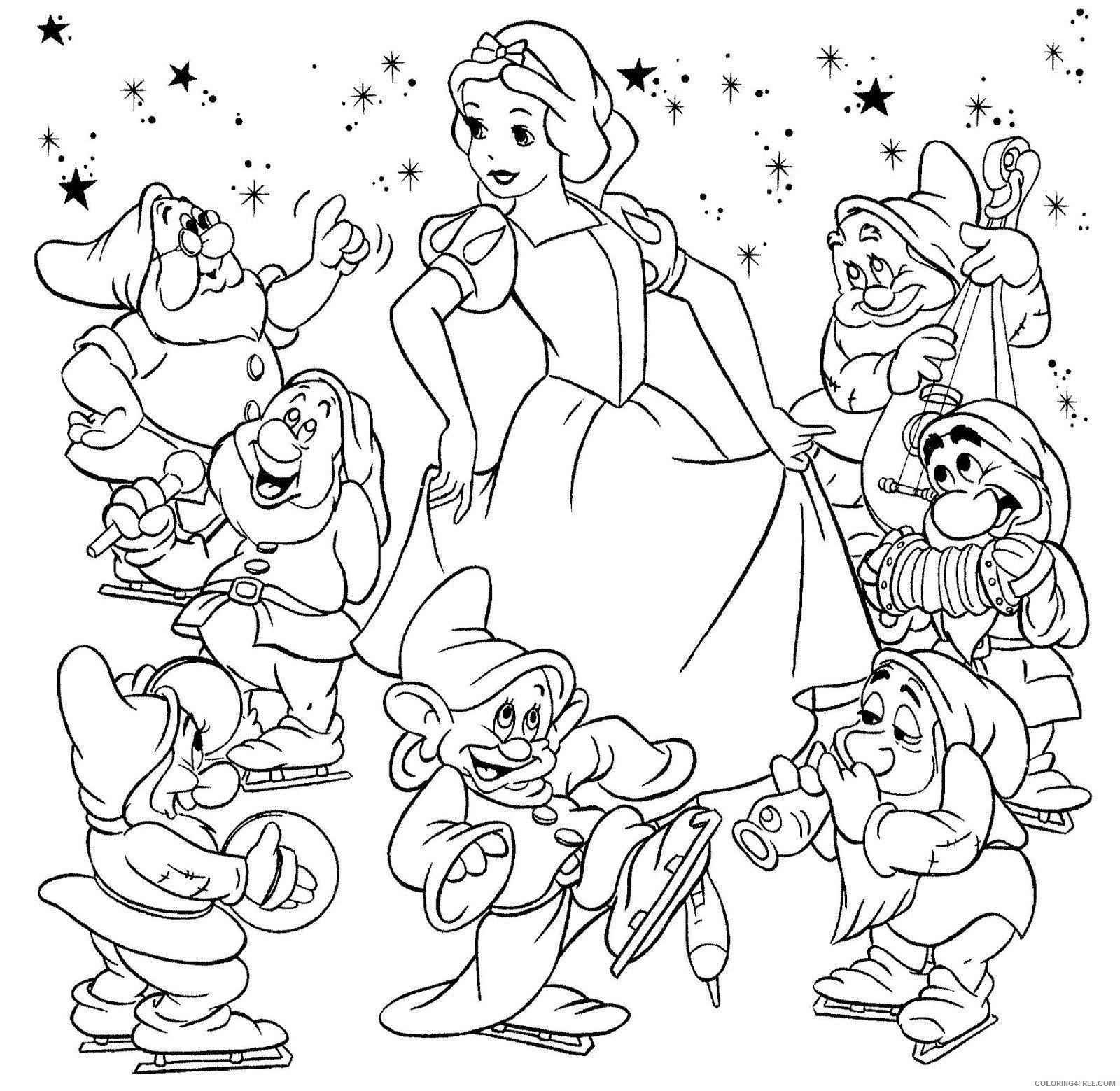Snow White Printable Coloring Pages