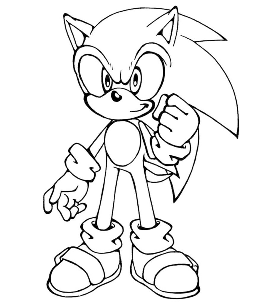 Super Sonic Coloring Page