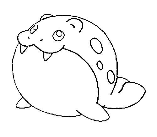 Spheal Coloring Page
