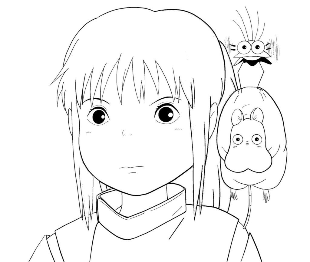 Spirited Away Coloring Pages Printable