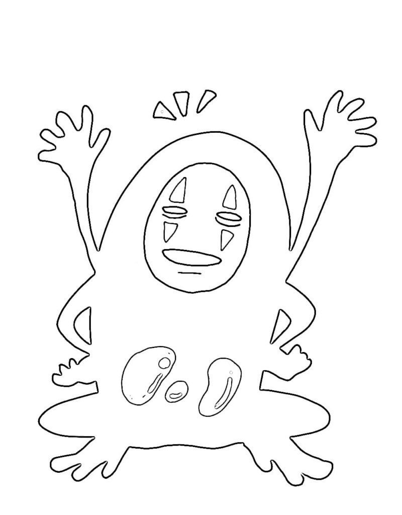 Spirited Away Foreman Coloring Pages