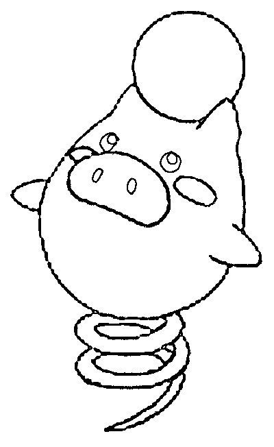 Spoink Coloring Page