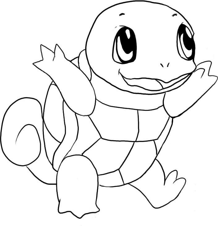 Squirtle Coloring Page