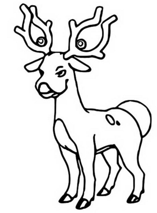 Stantler Coloring Page