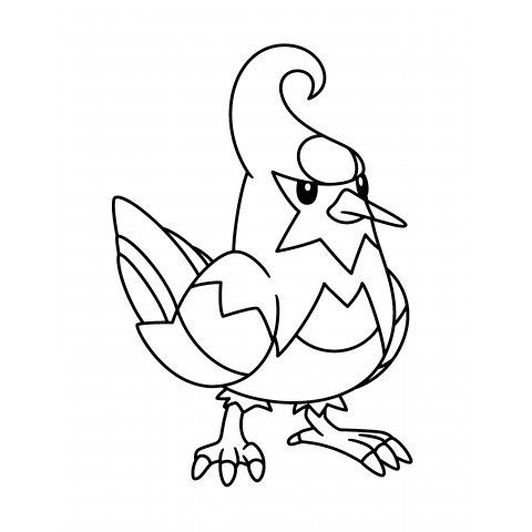 Staravia Coloring Page