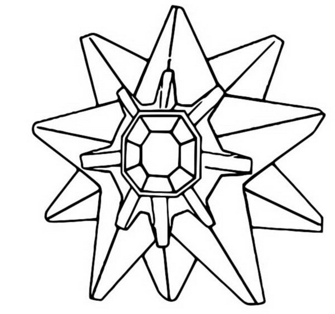 Starmie Coloring Page