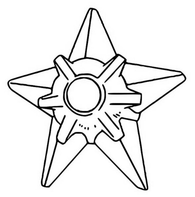 Staryu Coloring Page
