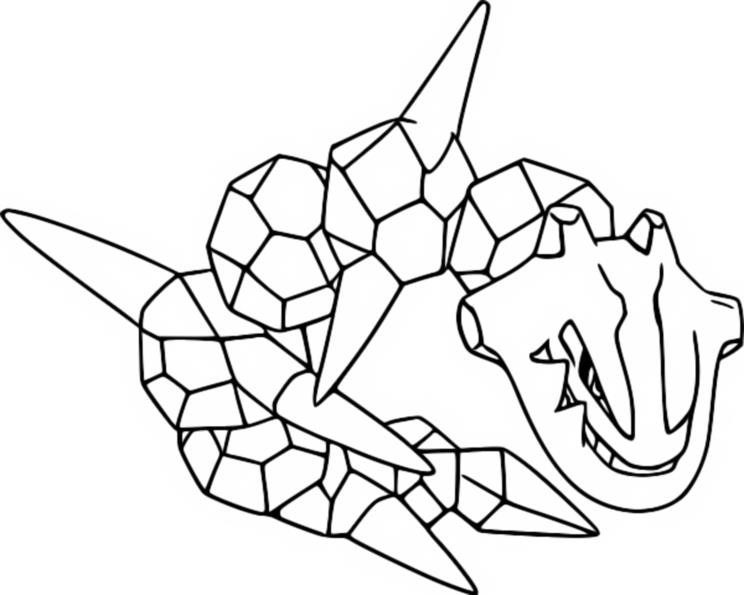 Steelix Coloring Page