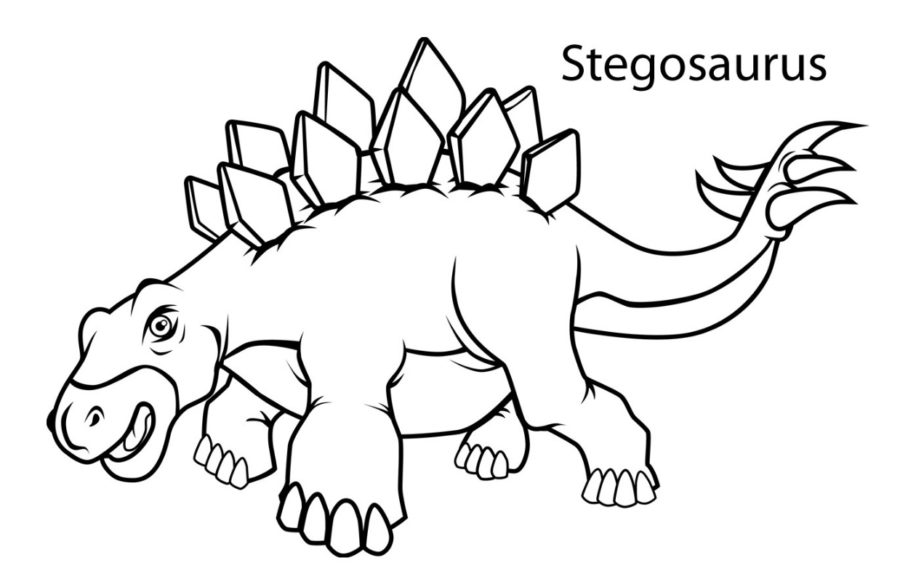 Stegosaurus Dinosaur Coloring Pages