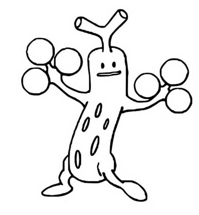 Sudowoodo Coloring Page