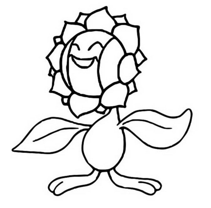 Sunflora Coloring Page