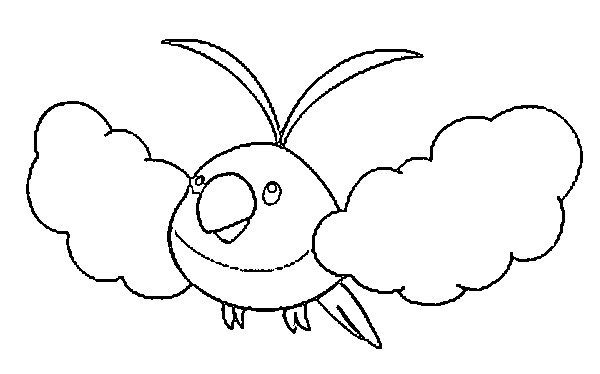 Swablu Coloring Page