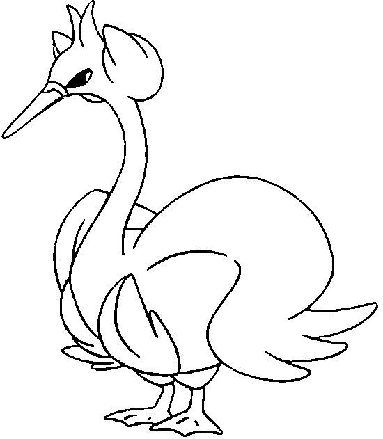 Swanna Coloring Page