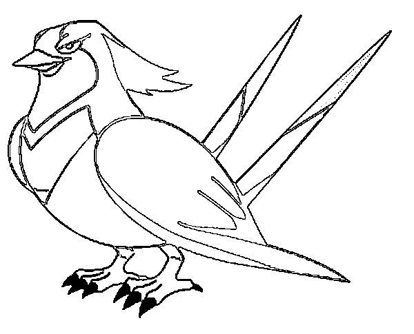 Swellow Coloring Page