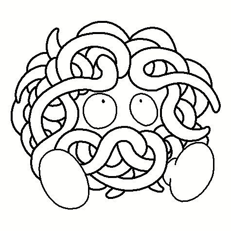 Tangela Coloring Page