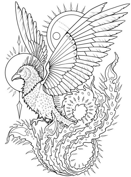 Tattoo Art Coloring Pages