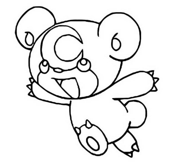 Teddiursa Coloring Page