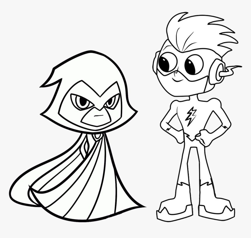 Teen Titans Coloring Page & book for kids.