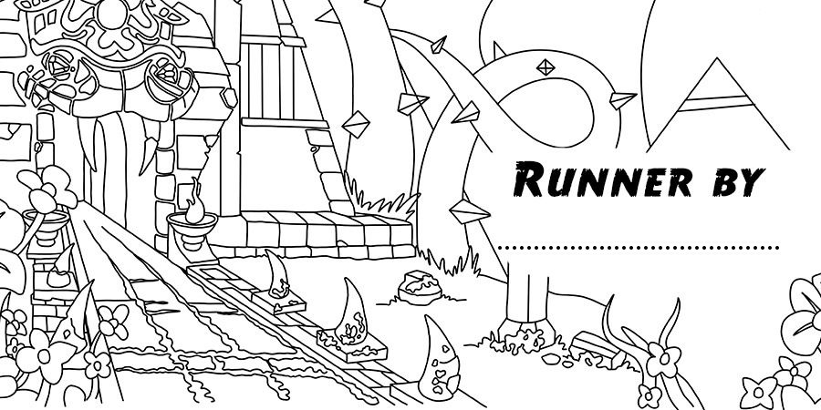 Temple Run Coloring Pages