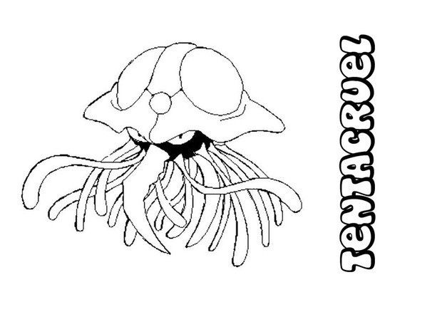 Tentacruel Coloring Page