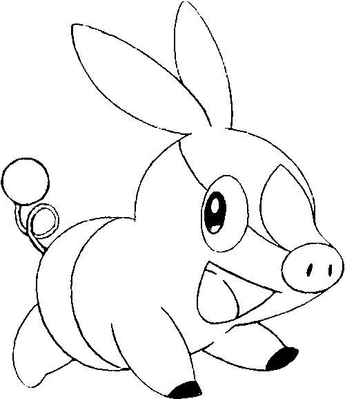 Tepig Coloring Page