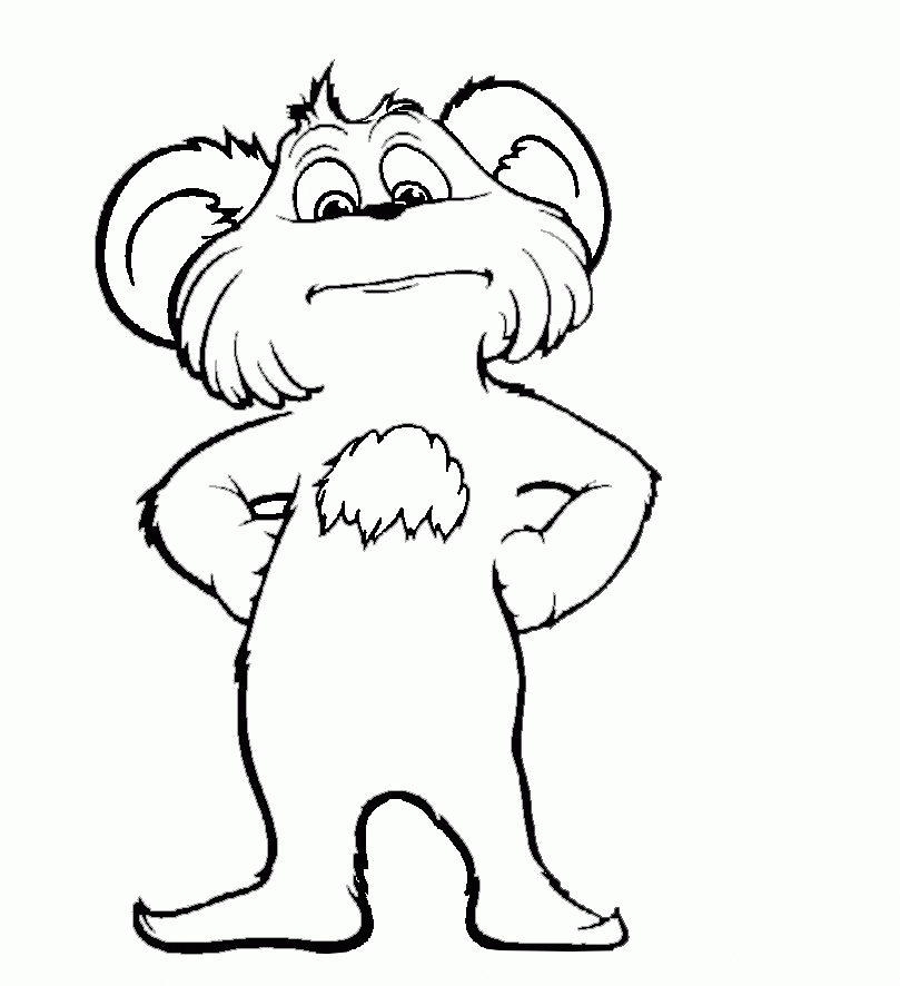Lorax Coloring Page Free
