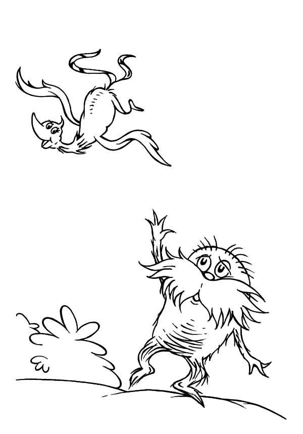 Lorax Coloring Pages Free