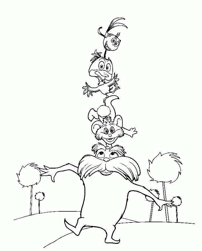 Lorax Coloring Page