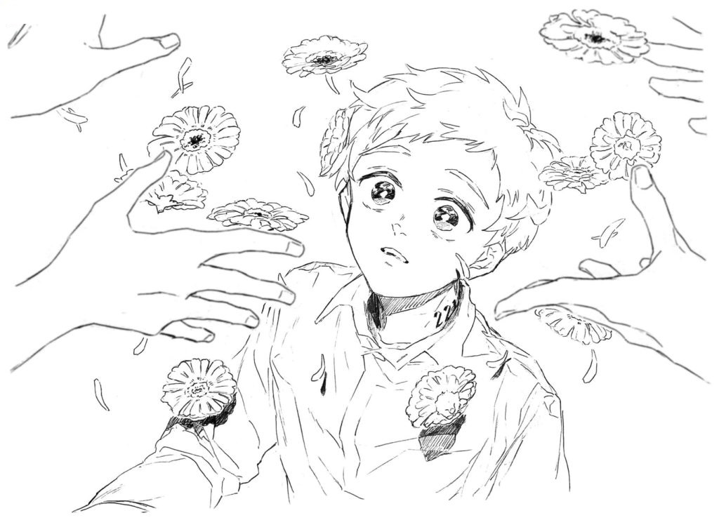 Norman the promised neverland coloring pages