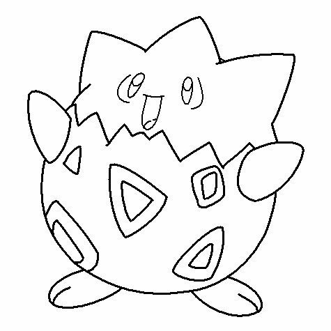 Togepi Coloring Page