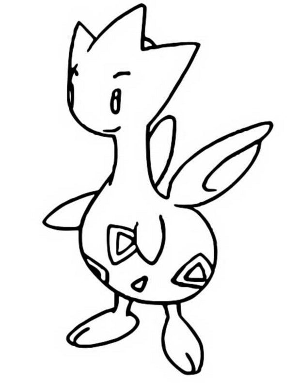 Togetic Coloring Page