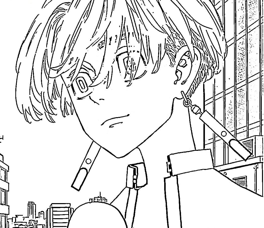 Takashi Mitsuya Tokyo Revengers coloring pages