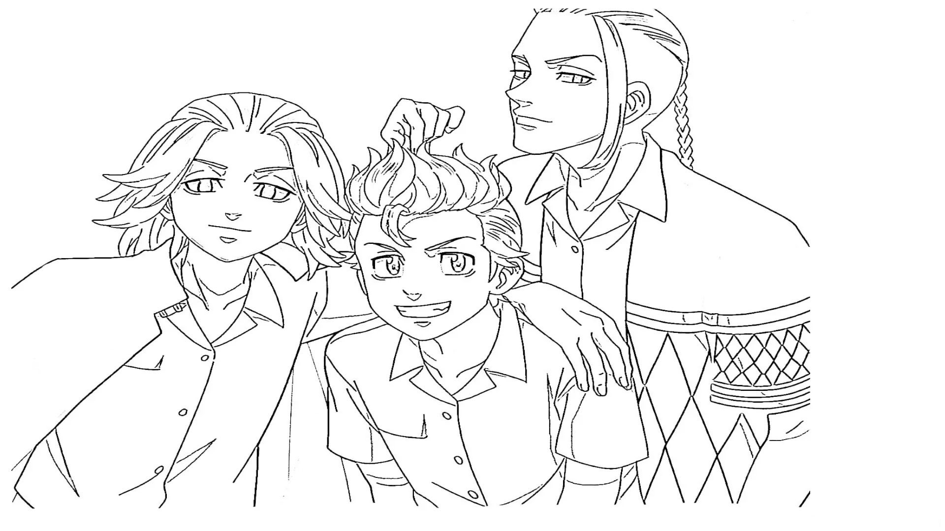 Tokyo Revengers Anime Coloring Pages