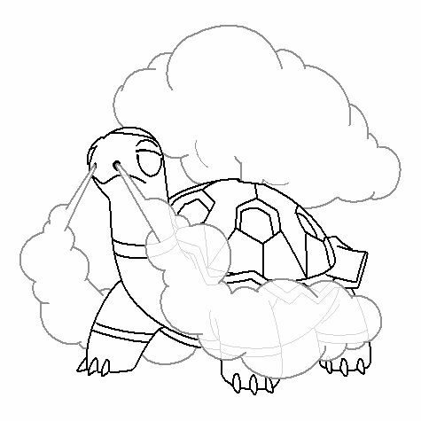 Torkoal Coloring Page