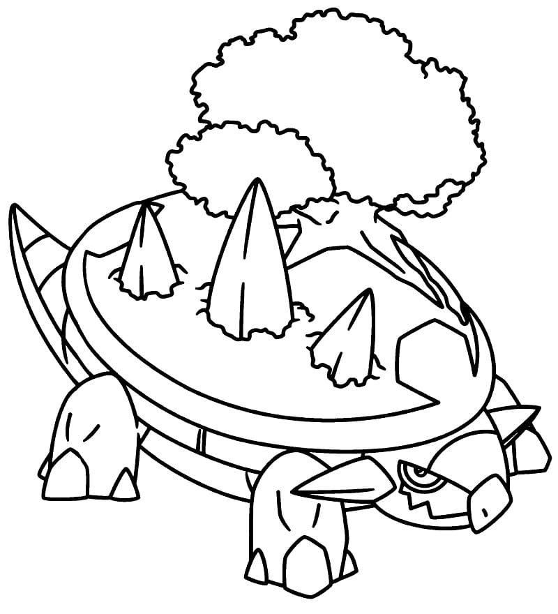 Torterra Coloring Page