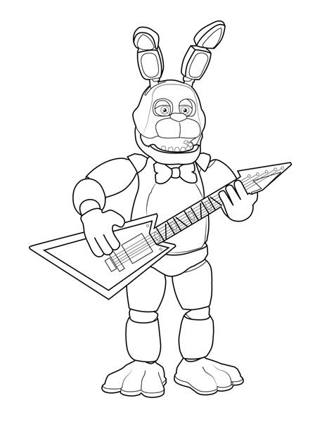 Toy Bonnie Coloring Pages