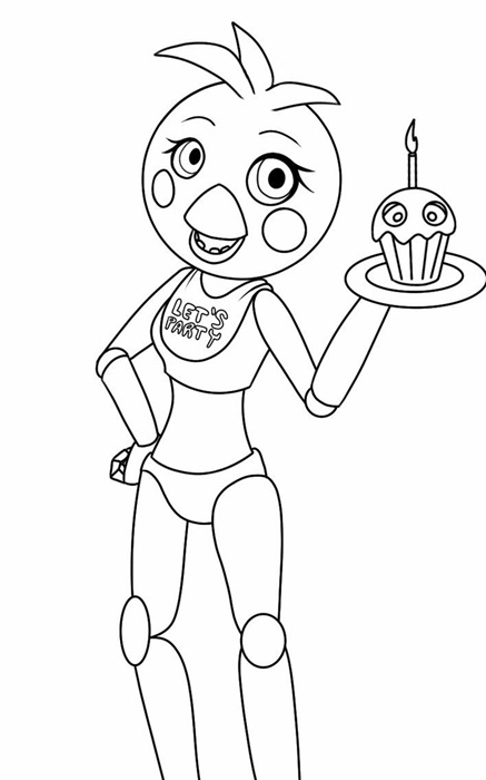 Toy Chica Coloring Pages