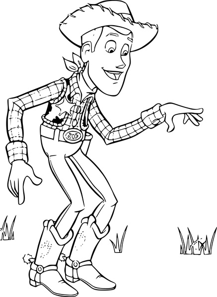 Toy Story Woody Coloring Pages