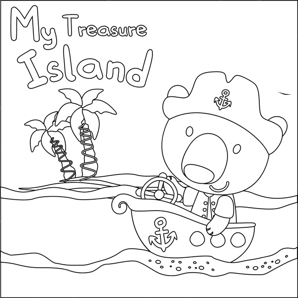 Treasure Island Coloring Pages