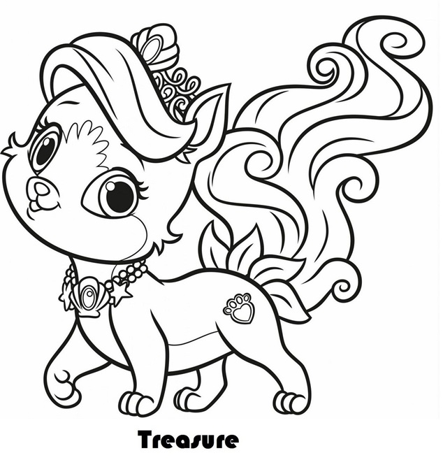 Treasure Palace Pets Coloring Pages