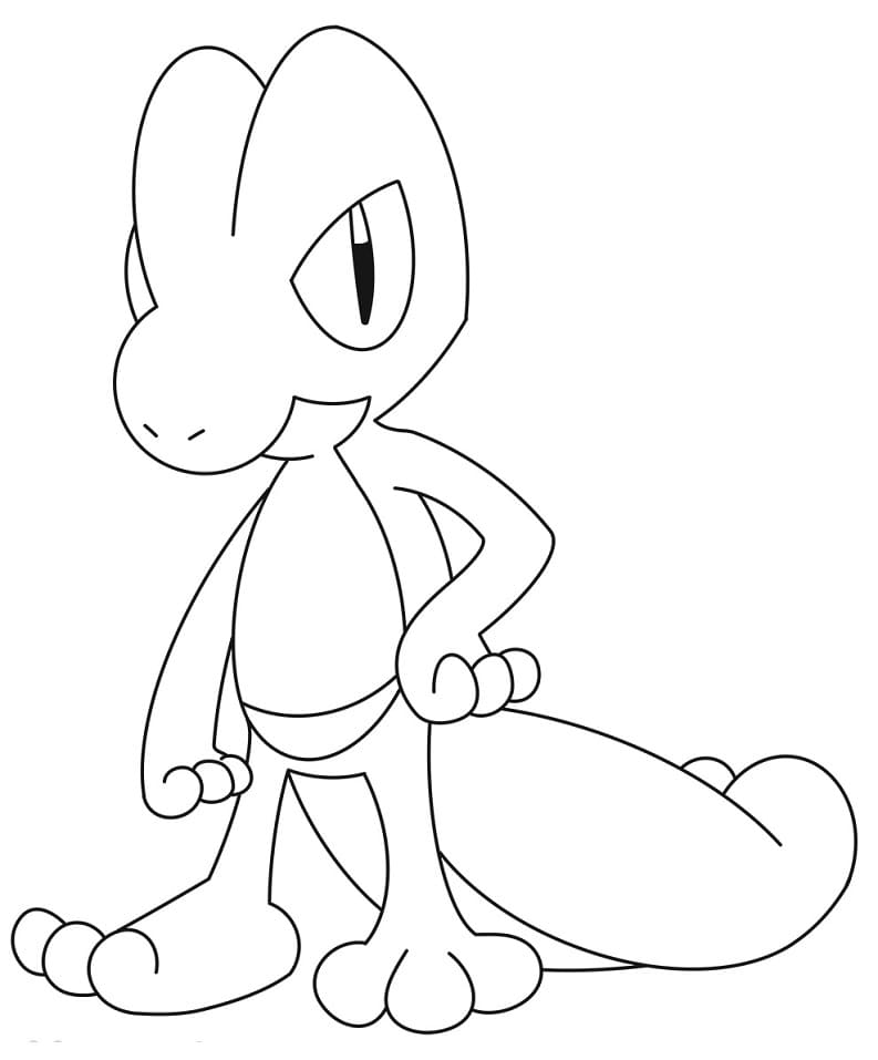 Treecko Coloring Page