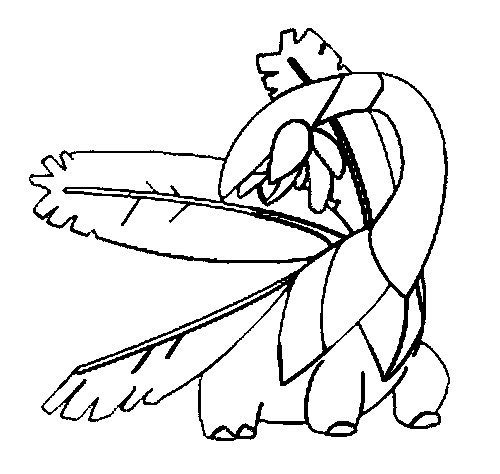 Tropius Coloring Page