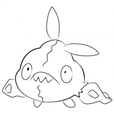 Trubbish Coloring Page