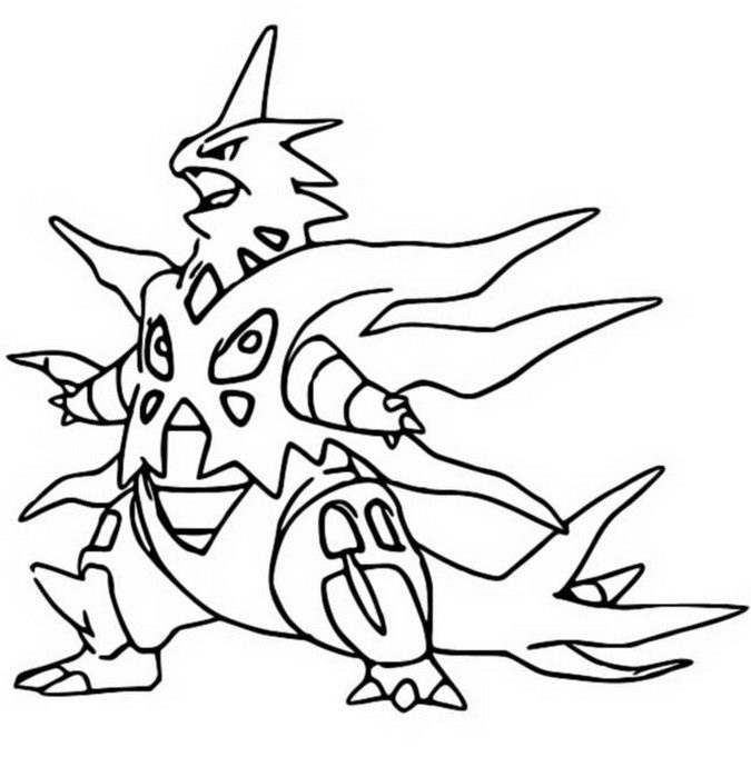 Tyranitar Coloring Page