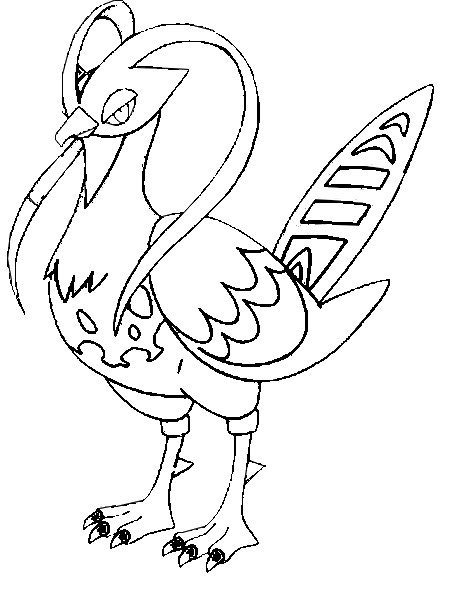 Unfezant Coloring Page