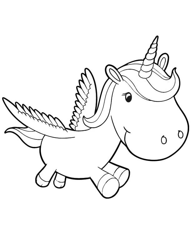 Unicorn Coloring Pages For Kids