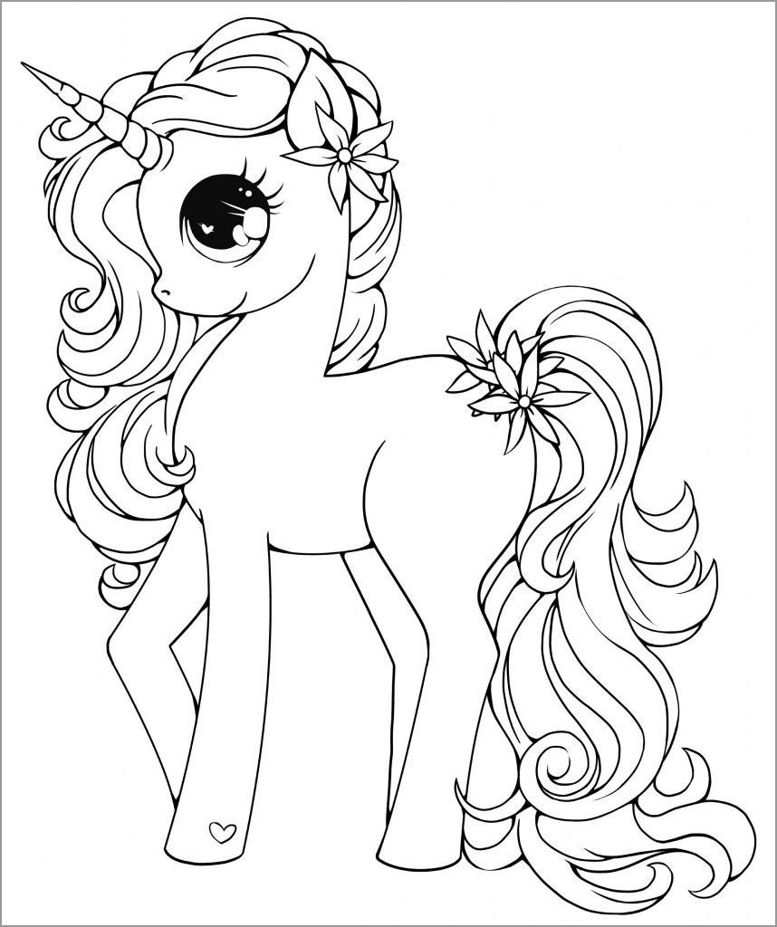 Unicorn Coloring Pages Free